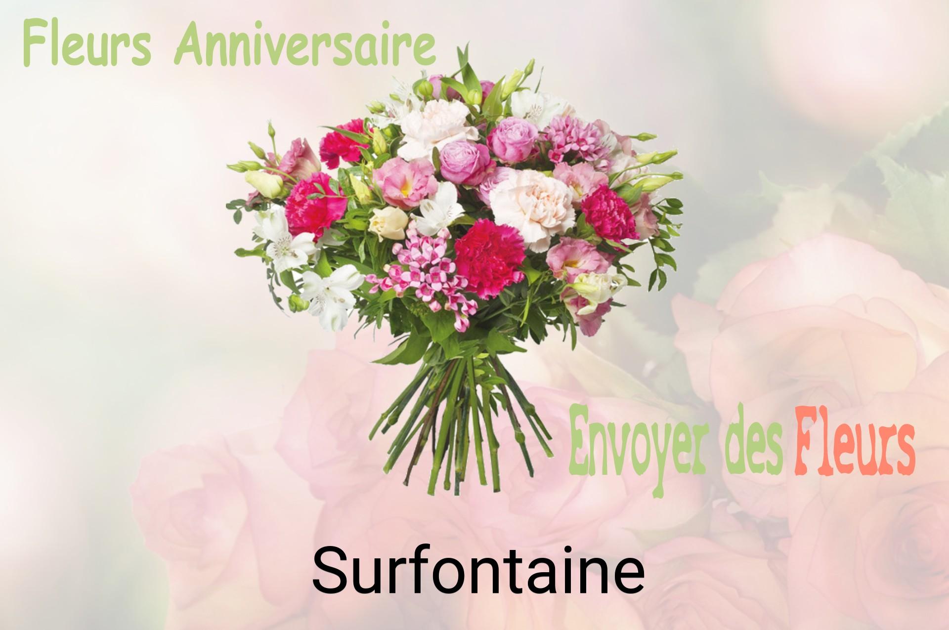 Bouquet de fleurs d’anniversaire livré à Surfontaine