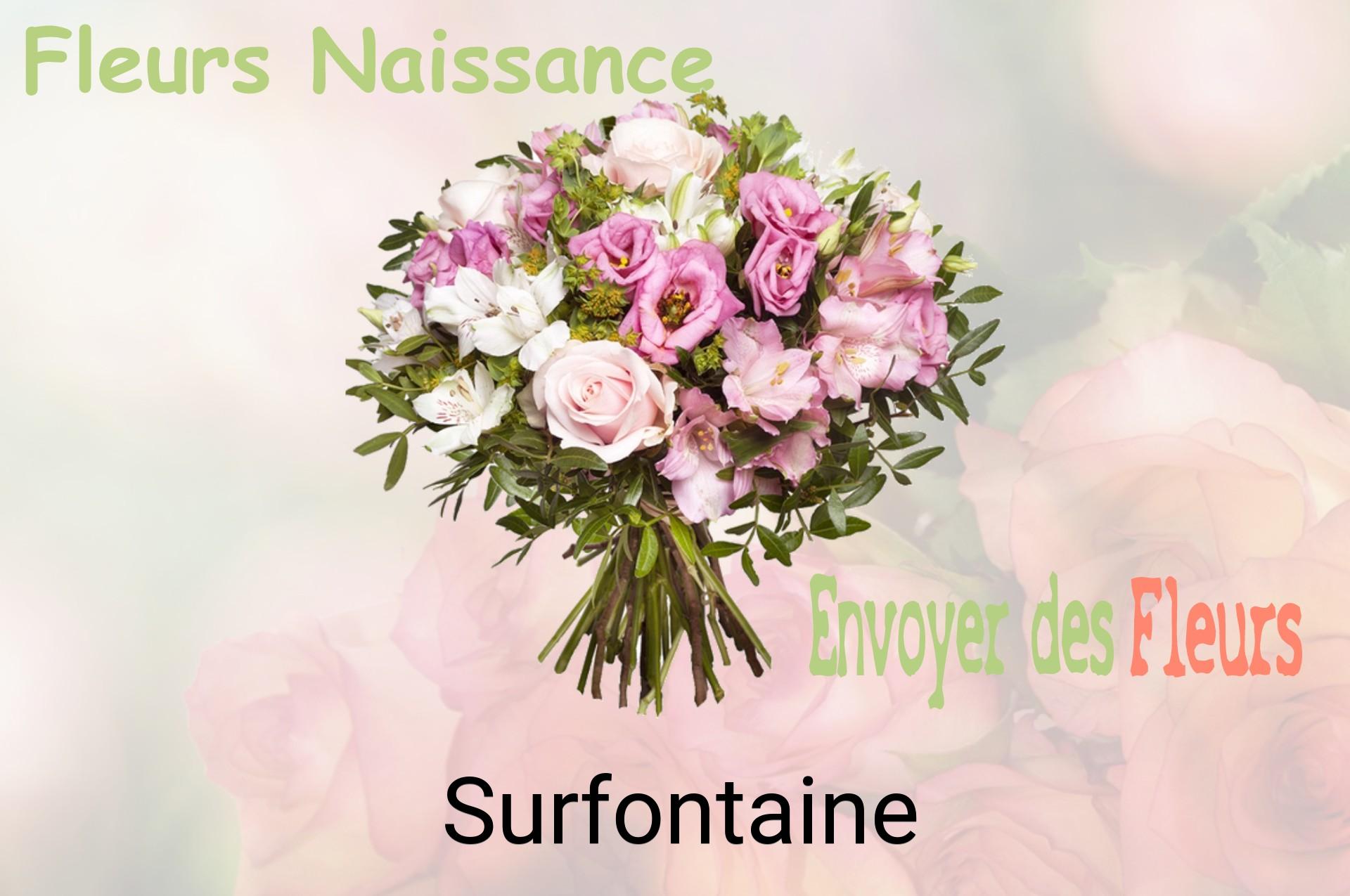 Bouquet de fleurs de naissance livré à Surfontaine